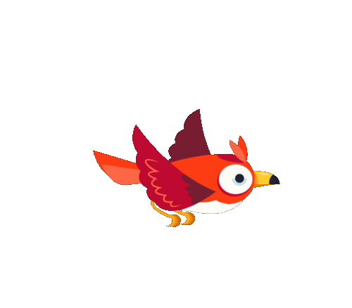 小さい鳥のアニメーション